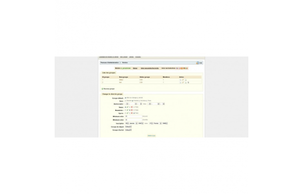 Edition des groupes en masse / Module Prestashop - Module Prestashop