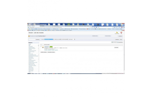 Phpmyadmin sur le backoffice - Module Prestashop