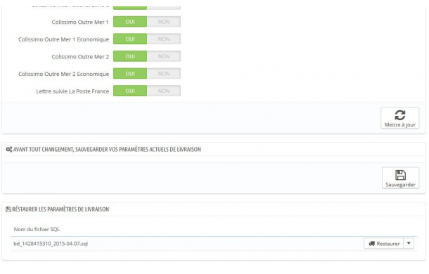Shipping costs La Poste / Colissimo - Addons Prestashop