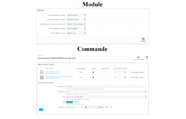 Livraison partielle avancée - Module Prestashop Livraison partielle avancée - Module Prestashop