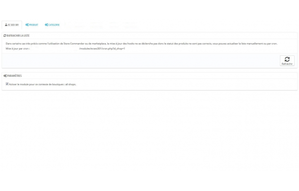 Module SEO 404, 301 produits et catégories supprimés/désactivés - Module Prestashop