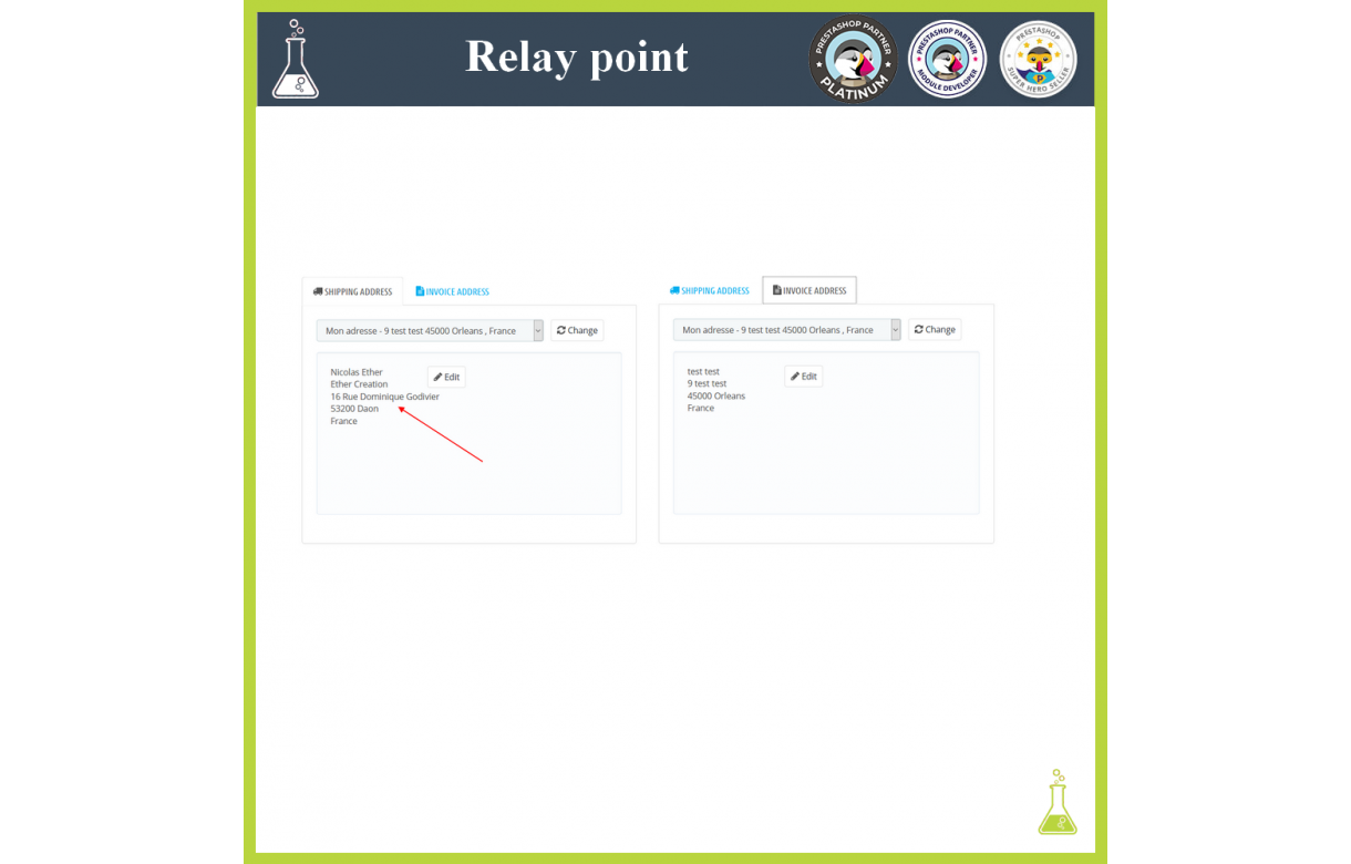 Prestashop module : Manage your relay points