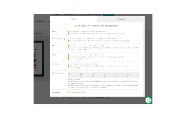 SEO - Search Engine Optimization 5* - Addons Prestashop