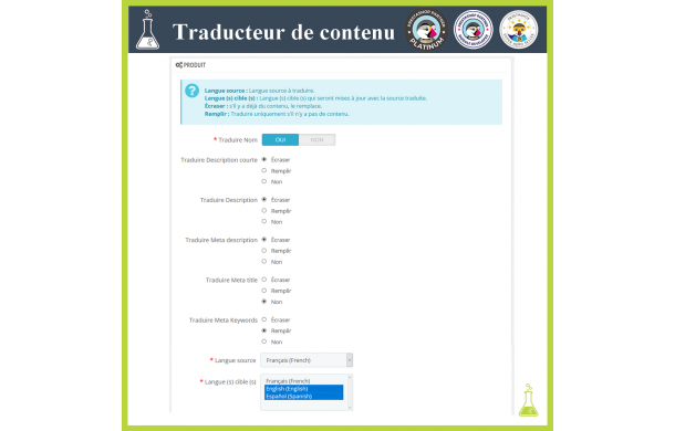 Advanced content translator - Addons Prestashop Advanced content translator - Addons Prestashop