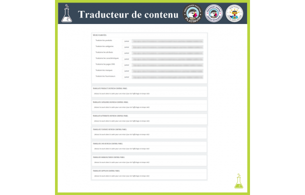 Traducteur de contenu avancé - Module Prestashop