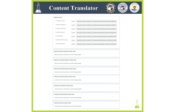 Traducteur de contenu avancé - Module Prestashop