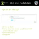 Bloquer envoie email places de marché - Module Prestashop