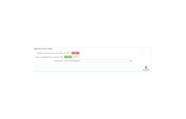 Protéger le contenu de votre site - Module Prestashop Protéger le contenu de votre site - Module Prestashop