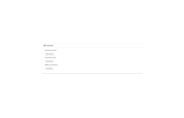 EAN 13 barcodes scanner - Addons Prestashop