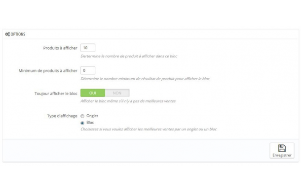 Bloc meilleures ventes par catégorie - Module Prestashop