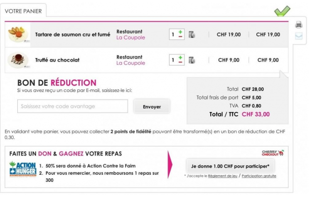 Cherry Checkout : Your socially responsible contest - Addons Prestashop