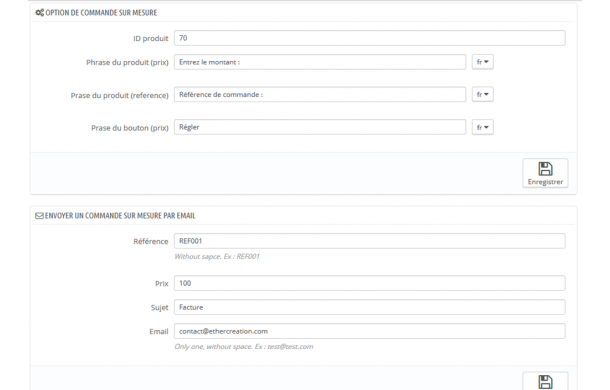 Custom order - Addons Prestashop