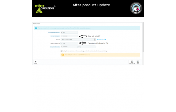Prix psychologique - Module Prestashop Prix psychologique - Module Prestashop