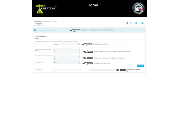 Prix psychologique - Module Prestashop Prix psychologique - Module Prestashop