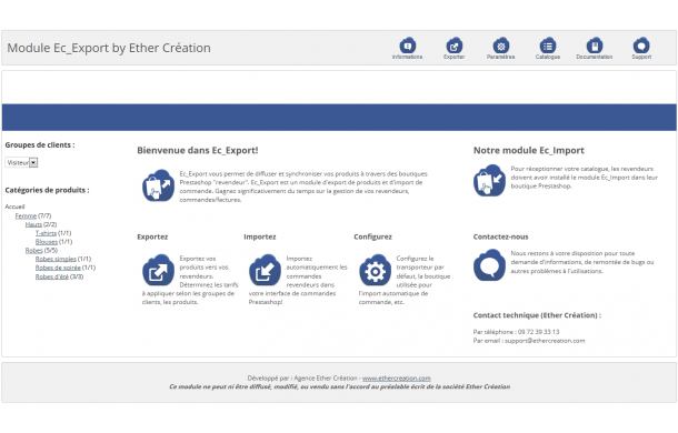 Menzzo, modern furniture in dropshipping - Addons Prestashop