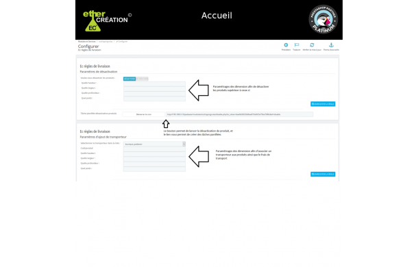 Règles de livraison - Module Prestashop