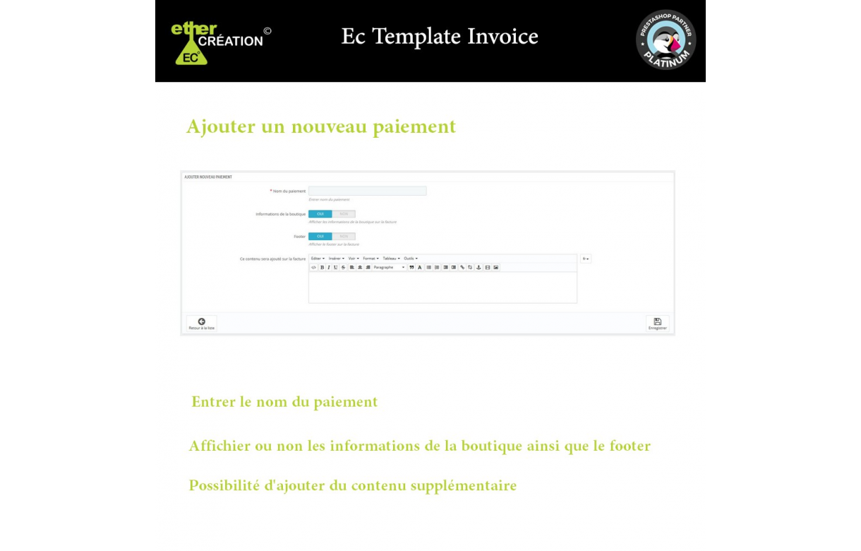 Gérer les factures en fonction des sources de vente - Module Prestashop