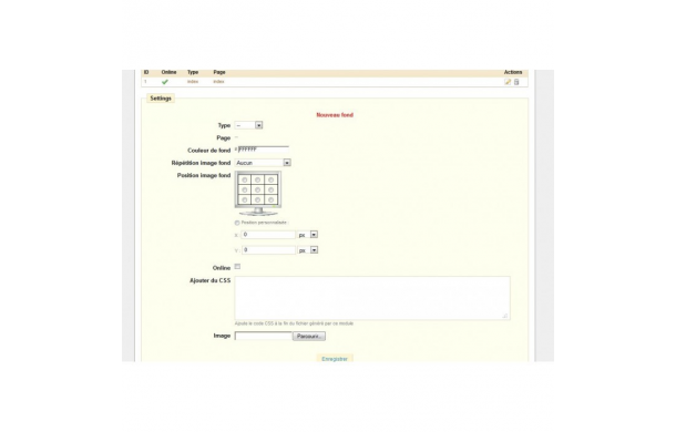 Page Background - Addons Prestashop